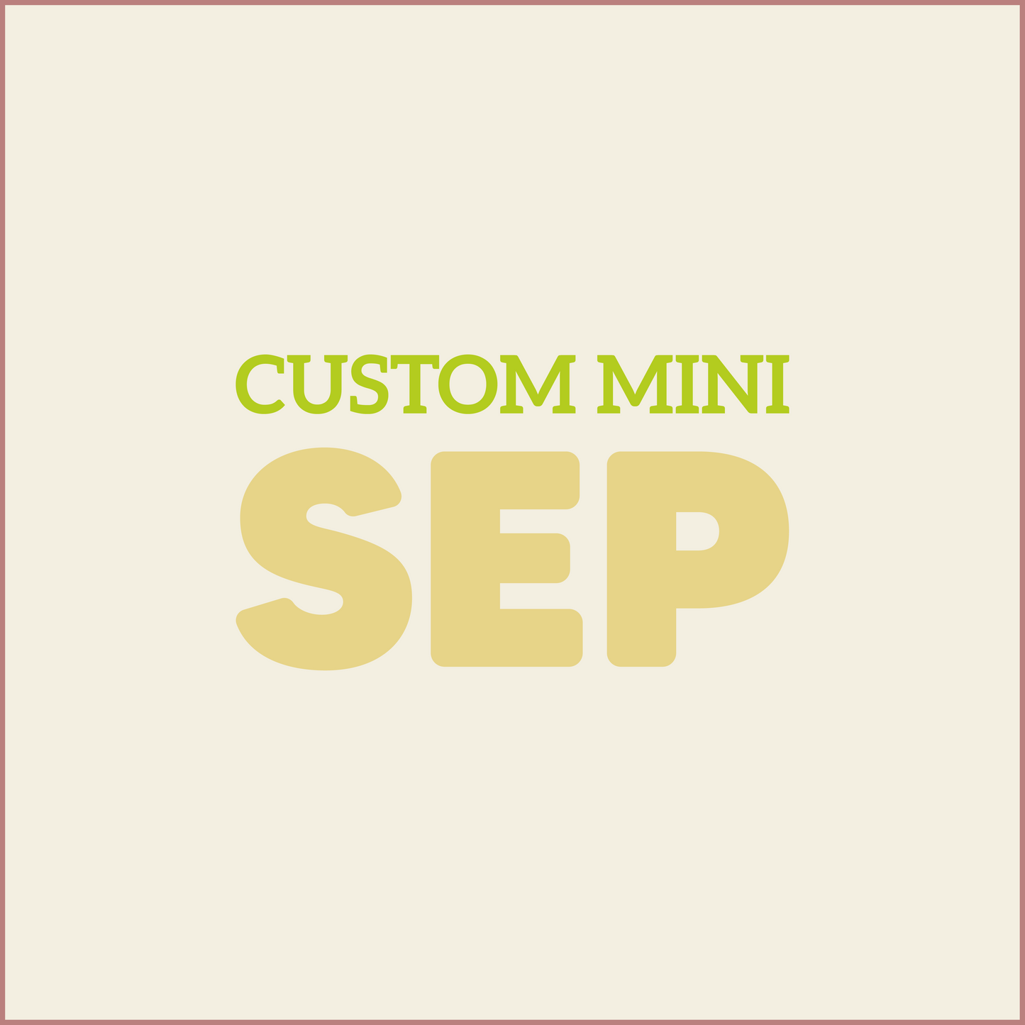 Custom MINI - SEPTEMBER