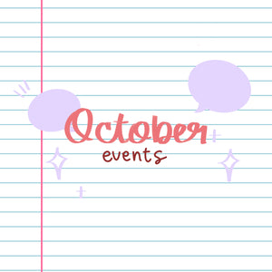 KAIBAKES OCTOBER EVENTS