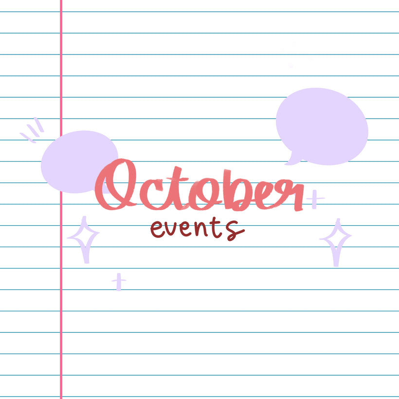 KAIBAKES OCTOBER EVENTS