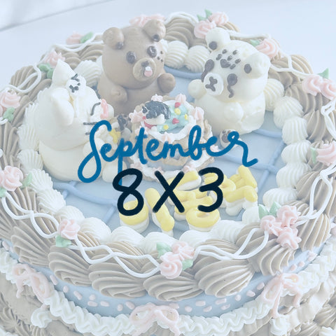 8 X 3  Kaibakes Cake (SEPTEMBER 2024)