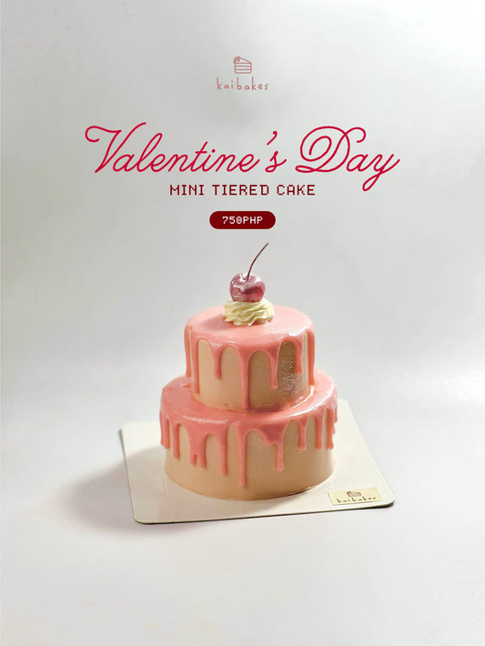 Mini Tiered Valentine's Cake